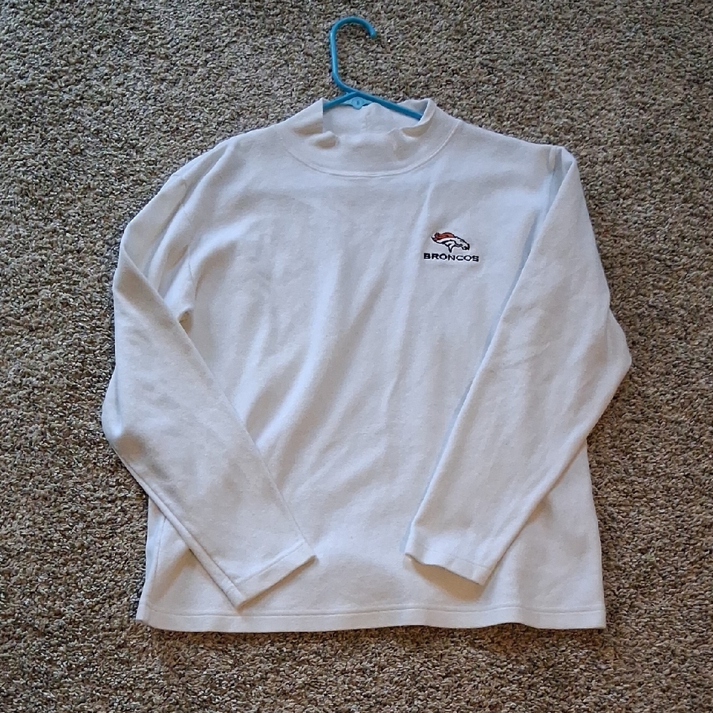 Lee Sport Women's White Denver Broncos Casuals Shirt